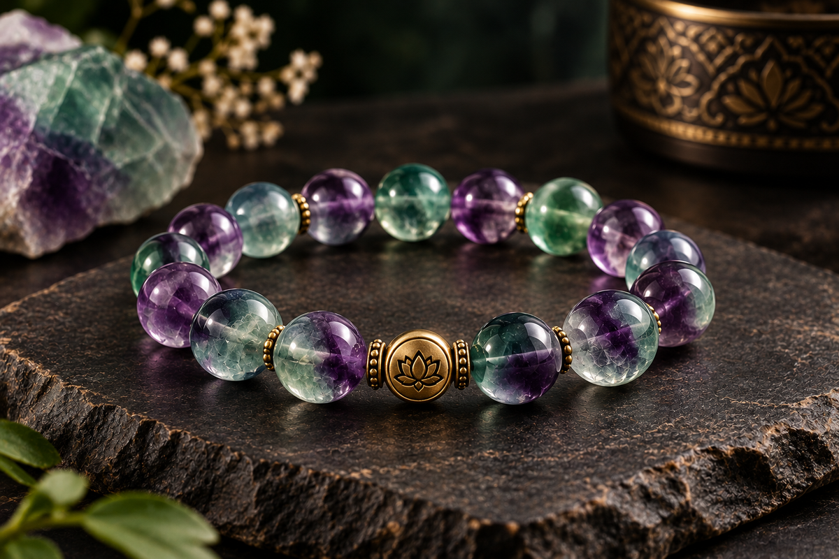 Fluorite Crystal Bracelet for Women