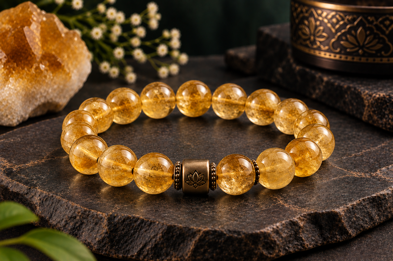 Citrine Crystal Bracelet for Women