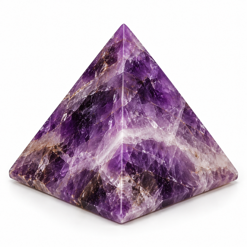 Rose Quartz Crystal Pyramid