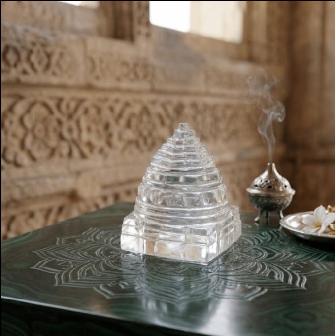 Clear Quartz Crystal Pyramid