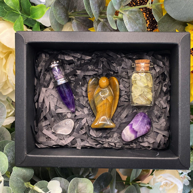 Tiger Eye Crystal Angel Gift Box