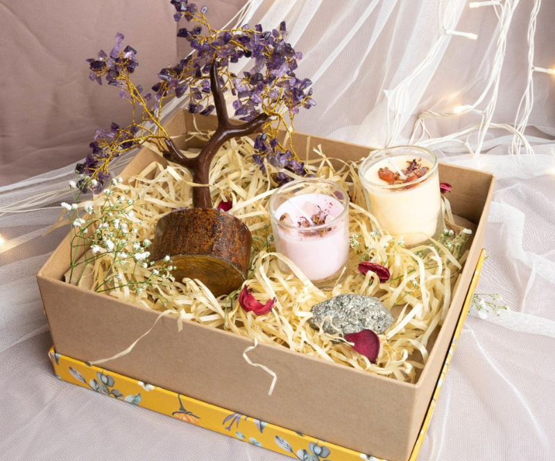 Amethyst Crystal Tree Wellness Hamper