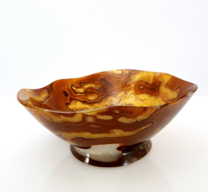 Golden Agate Crystal Bowl