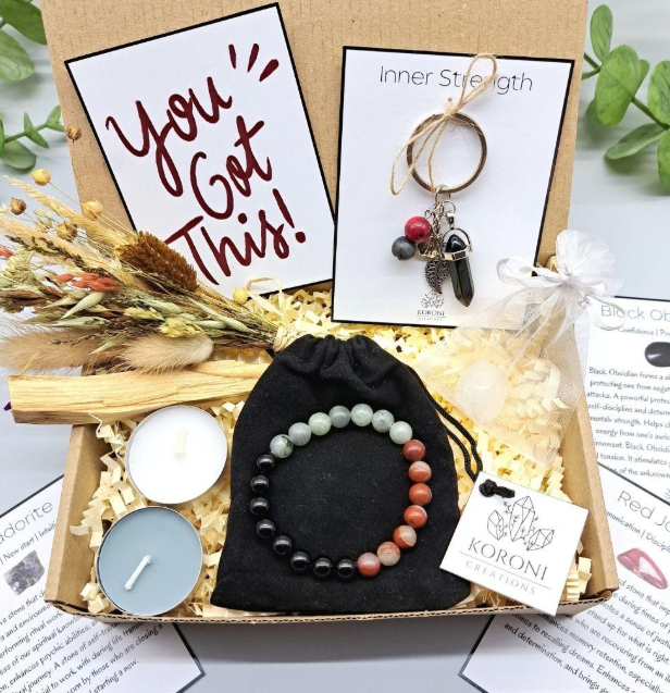 Men's Crystal Wellness Gift Box - Living Crystals