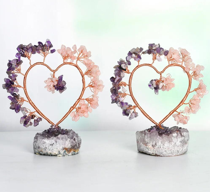 Romantic Gemstone Heart Gift - Living Crystals