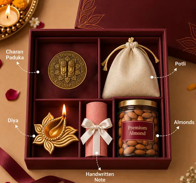 Diwali Coin, Diya & Treats Hamper