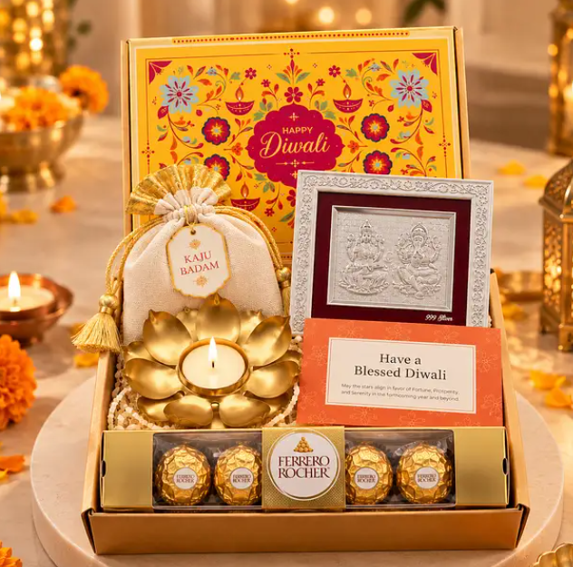 Diwali Ferrero Rocher & Diya Hamper