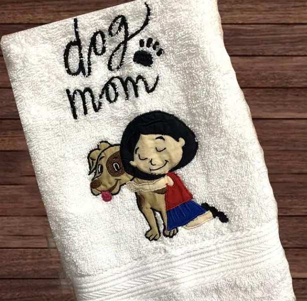 Personalised Dog Mom Towel