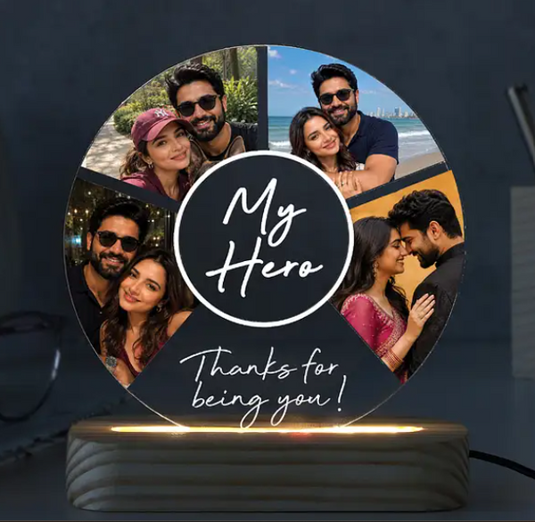 Personalised Photo Collage LED Lamp