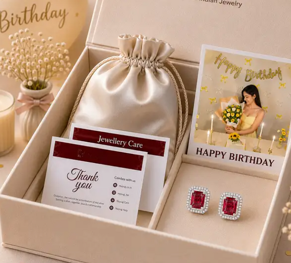 Personalised Birthday Earrings Gift Box