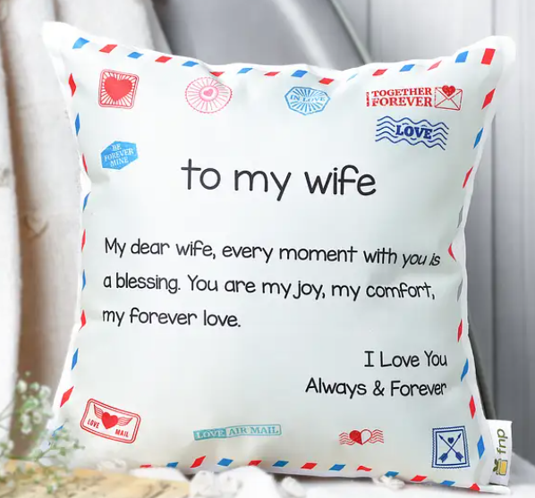 Personalised 'To My Wife' Cushion