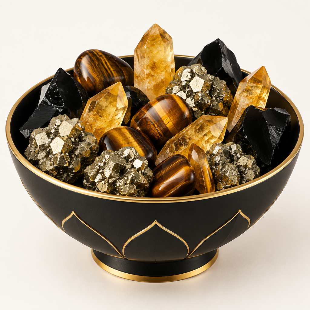 Black & Gold Money Magnet Bowl