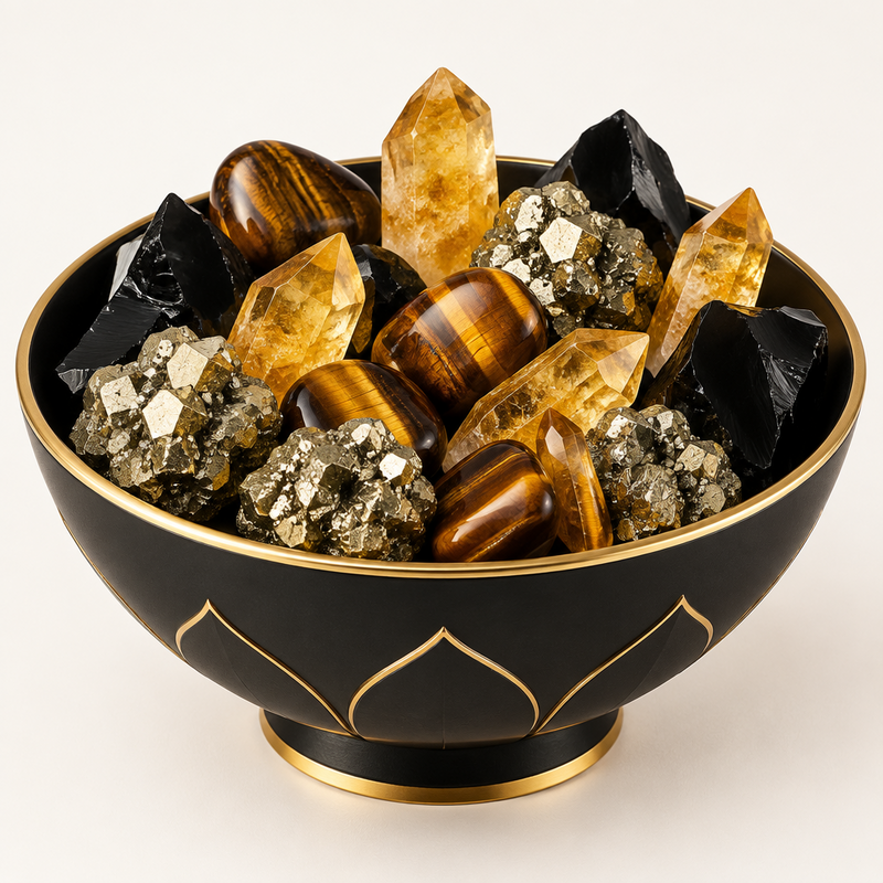Black & Gold Money Magnet Bowl