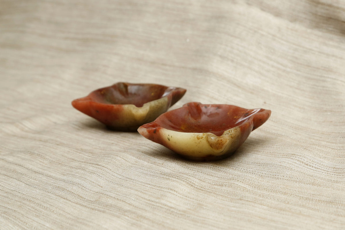 Red Jasper Crystal Diya