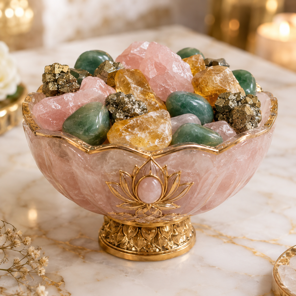 Rose Prosperity Money Magnet Bowl